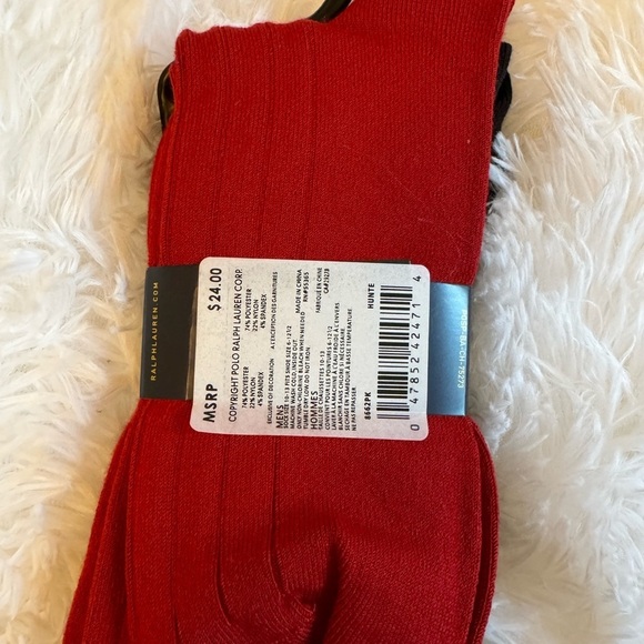 POLO RALPH LAUREN  Soft antimicrobial comfort fit reinforced Heel ,Toe
Socks - Picture 5 of 9